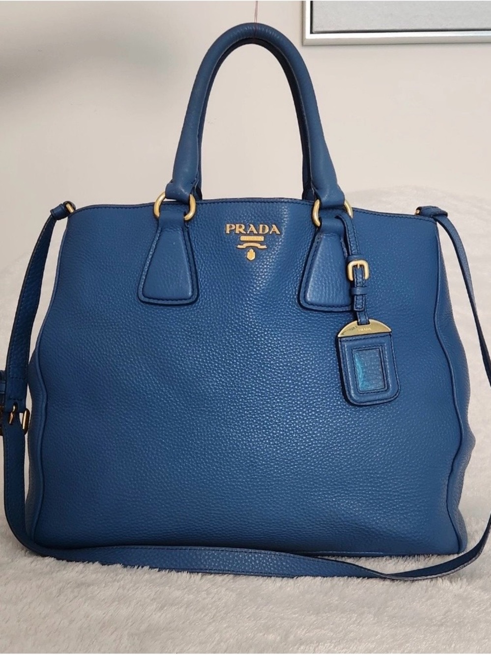 Prada Vitello Diano Tote Bag